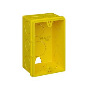 Caixa De Luz 4x2 Amarela Fortlev
