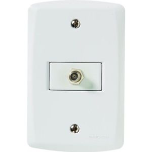 Tomada Tv Sat Lux2 4x2 Branca Tramontina