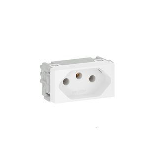1 Tomada 4x2 10A 2 Polos+Terra Esatta Branca Weg Equipamentos