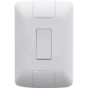 Conjunto 4x2 Com 1 Pulsador Campainha Aria 6A 250V Branco Tramontina