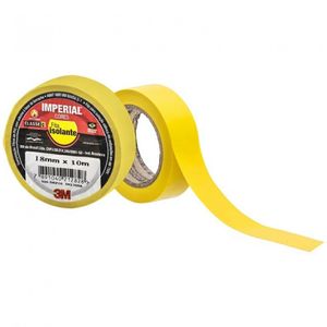 Fita Isolante Imperial 18 Mm x 10 M Amarelo 3M