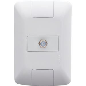 Conjunto 4x2 com 1 Tomada TV/SAT Coaxial Aria Branco Tramontina