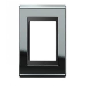 Placa 4x2 3 Posições Refinatto Preta/Titânio Weg Equipamentos