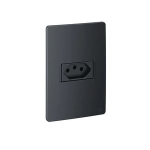 1 Tomada 4x2 10A 2 Polos+Terra Esatta Grafite Weg Equipamentos