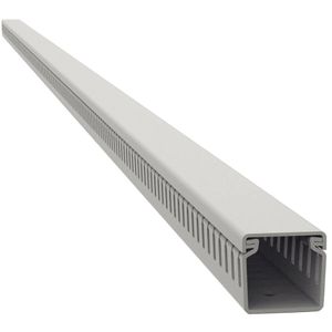 Canaleta para Painel Aberta 30x30x200 mm Cinza Tramontina