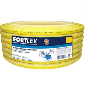 Eletroduto Corrugado 20 Mm 25 Metros Fortlev (Preço/Rolo)