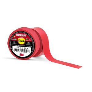 Fita Isolante Imperial 18 Mm x 10 M Vermelho 3M
