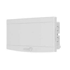 Quadro de Distribuição Slim 12 Disjuntores Branco Tigre