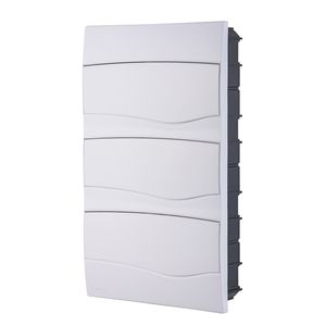 Quadro de Distribuição de Embutir 36 DIN ou 24 NEMA com Porta Branca Tramontina