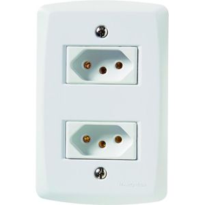 Conjunto 4x2 Com 2 Tomada 10A Lux2 Tramontina