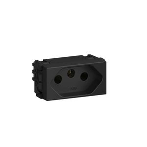1 Tomada 4x2 10A 2 Polos+Terra Esatta Grafite Weg Equipamentos