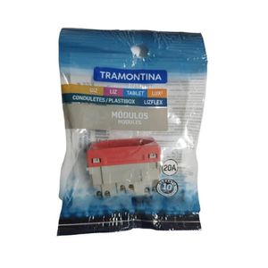 Módulo 1 Tomada 20A Vermelho Tramontina