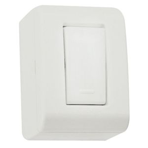 Caixa de Sobrepor com 1 Interruptor Simples 10A 250V LizFlex Branca Tramontina