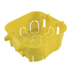 Caixa de Embutir Drywall 4x4" Amarela Tramontina