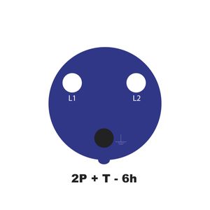 Plug Fêmea Industrial 2P+T 32A 6H 220-250V Tramontina