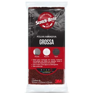 Folha de Acabamento Scotch-Brite Grossa Unipega