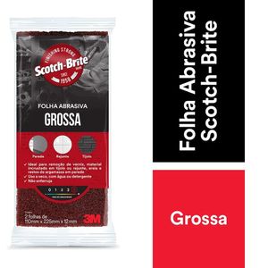 Folha de Acabamento Scotch-Brite Grossa Unipega