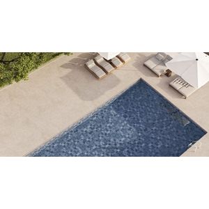 Porcelanato 60x60 Cm Campeche Deco Blu Externo 2,20 M² Biancogres