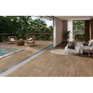 Porcelanato Tavola Castano 20x120 Cm 1,70m² Biancogres