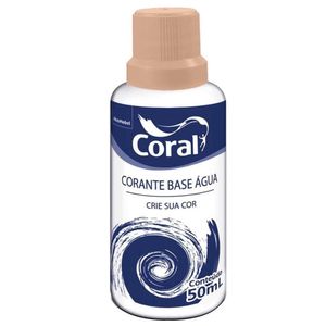 Corante Líquido Base Água Castanha 50ml Coral
