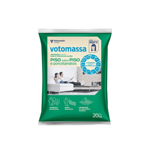 Argamassa Piso Sobre Piso E Porcelanatos 20 Kg Interna/Externa Cinza Votomassa