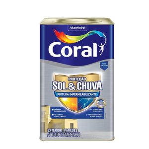 Base Fosca Sol & Chuva Impermeabilizante 18L Coral
