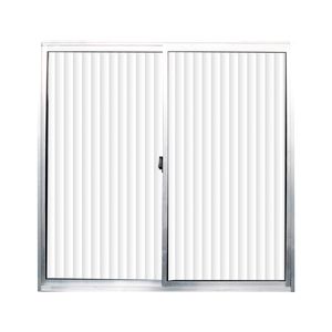 Janela De Alumínio Natural 2 Folhas 100x120 Cm (AXL) Com Vidro Canelado Quality/Prime
