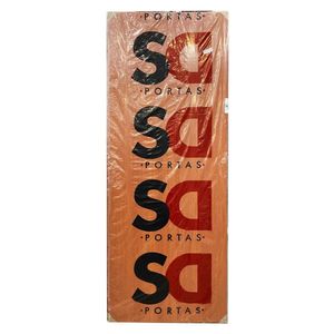 Folha De Porta HDF Mogno Lisa 210x80 Cm SD Portas