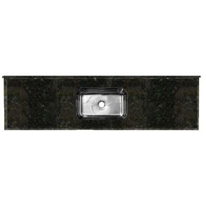 Pia De Granito Para Cozinha Pop 150x55 Cm Com Cuba Verde Ubatuba Venturini