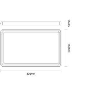 Tábua para Churrasco Retangular Média em Madeira Teca com Acabamento Natural 33x20 cm Tramontina