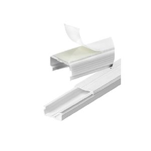 Canaleta Com Fita Dupla Face 10x10x2000 Mm Branco Ilumi