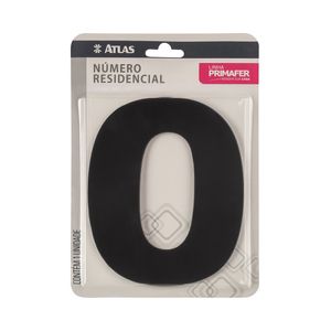 Número Para Casa Com Adesivo N°0 Acm Preto Primafer