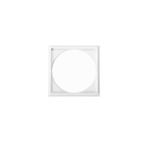 Porta Grelha Quadrada Branca 9,4x9,4  Cm Astra