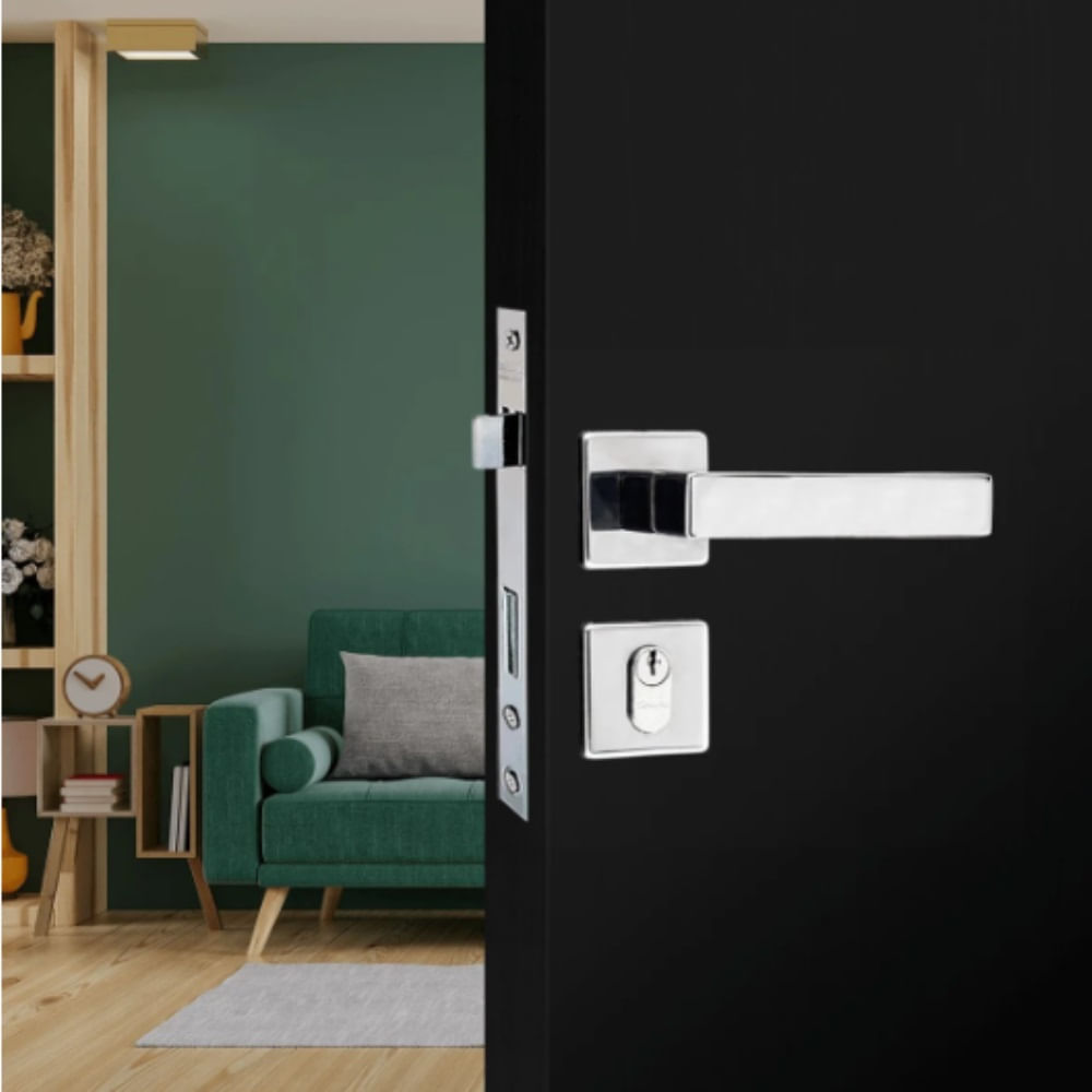 Fechadura Externa 1700 Squadra Inox Silvana - Jurunense