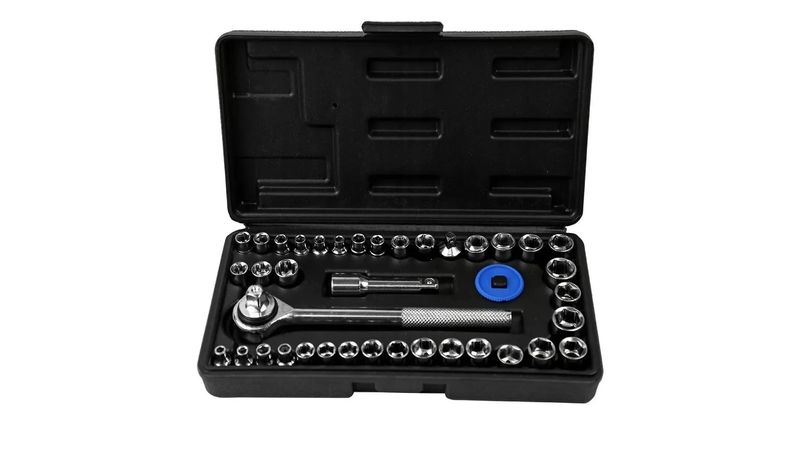 Jogo Soquete Sextavado 40 Peças Fertak - Jurunense - Materiais de