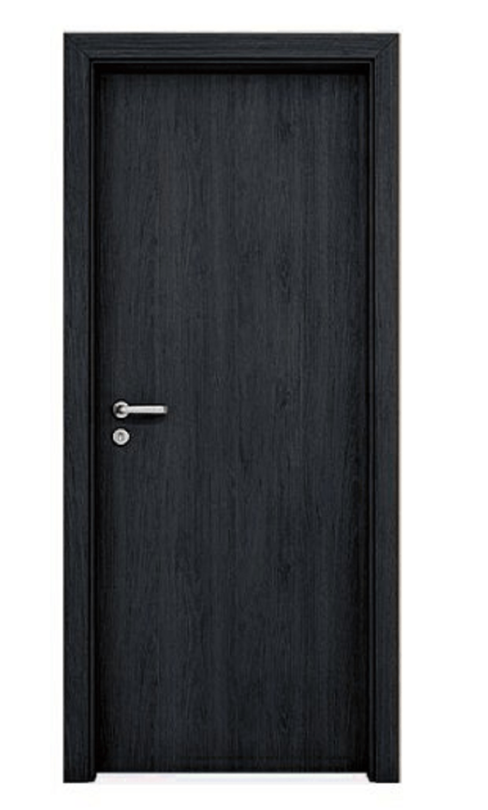 Kit Porta Essenziale Nero Lisa 210x60 Cm (AxL) Concremwood