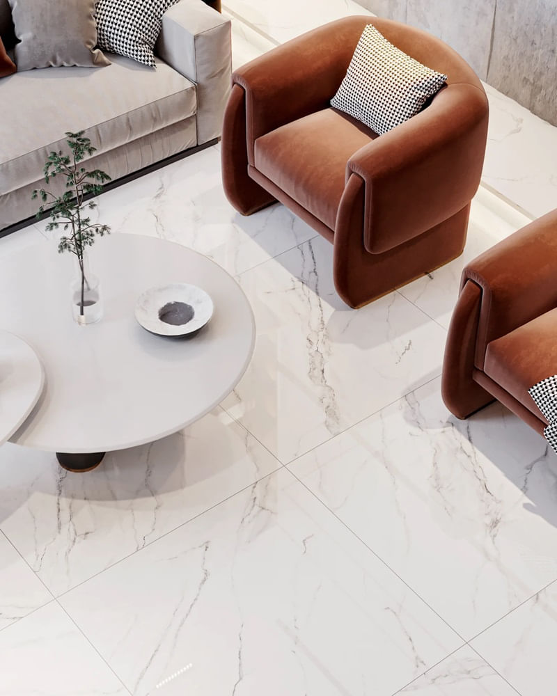 Porcelanato Olimpo Polido HD 94,5x94,5 Cm 2,68 M² Cerbras