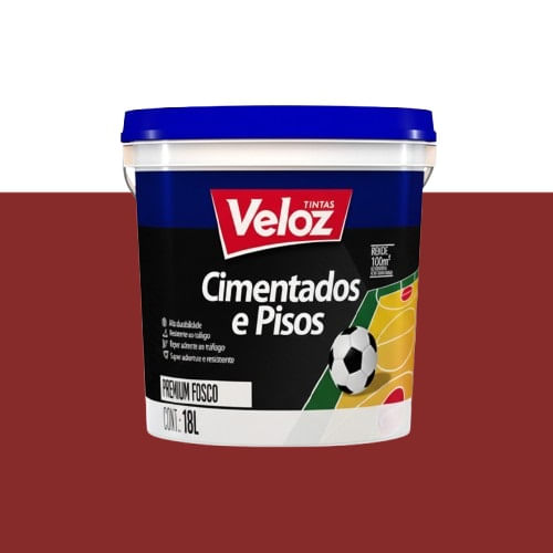 コミ　VALANROSS Tinta Para Piso Vermelho Segurança 18 Litros Veloz - Jurunense
