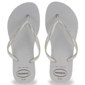 Havaiana Slim Gloss Cinza Gelo 37/8