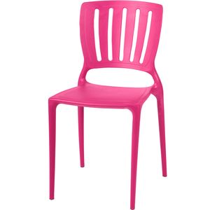 Cadeira Sofia Encosto Vazado Vertical Rosa 92035/06 Tramontina