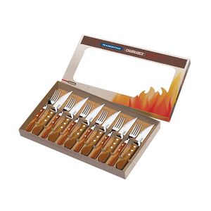 Jogo Churrasco Inox 12Pc Polywood 21199796